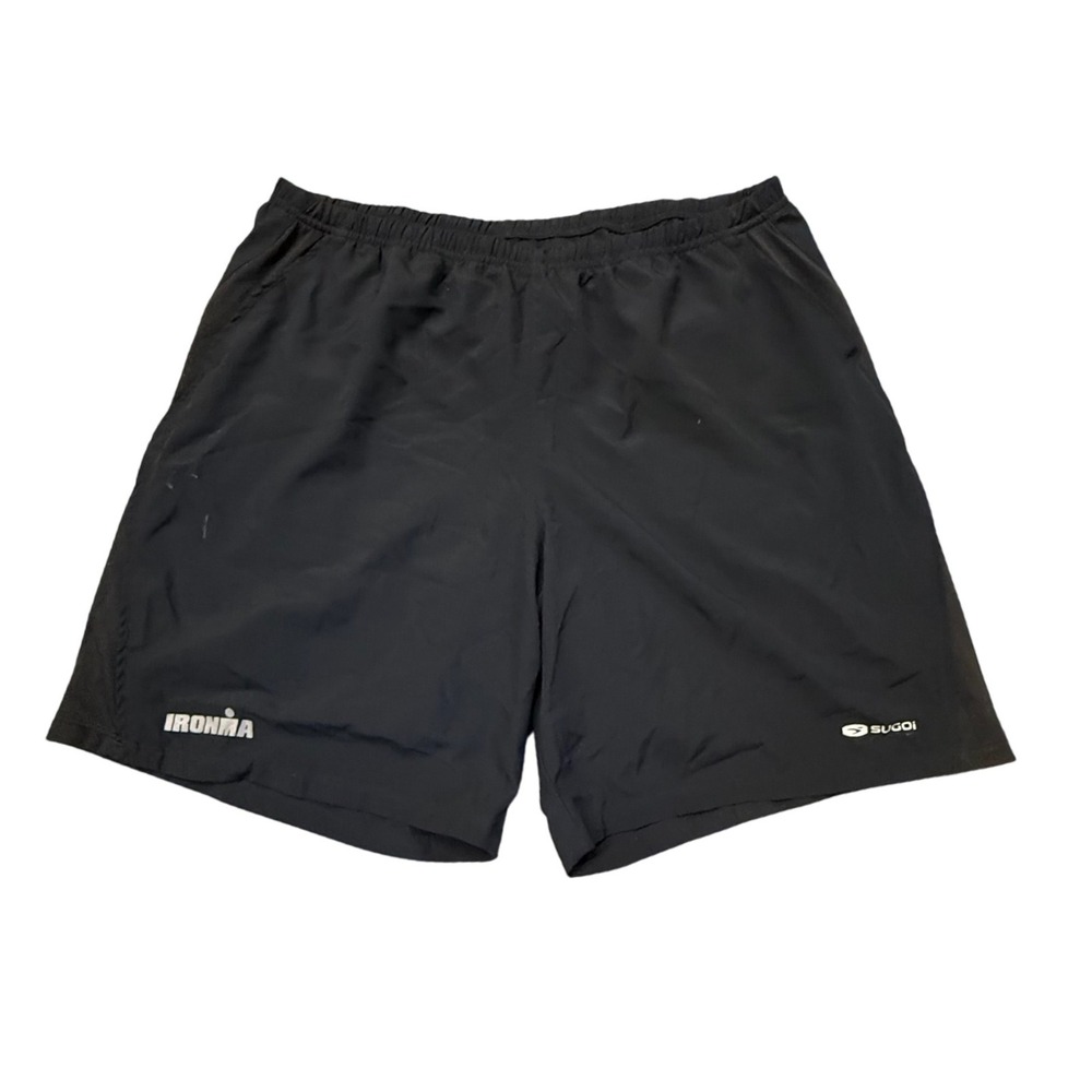 Sugoi Ironman Running Shorts Athletic Workout Gym Black 2XL